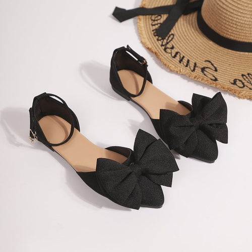 Damen elegante Slipper mit großer Schleifenapplikation R&B