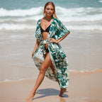 Damen Strandkleid mit großzügigem Schnitt und elegantem Wickeldesign R&B