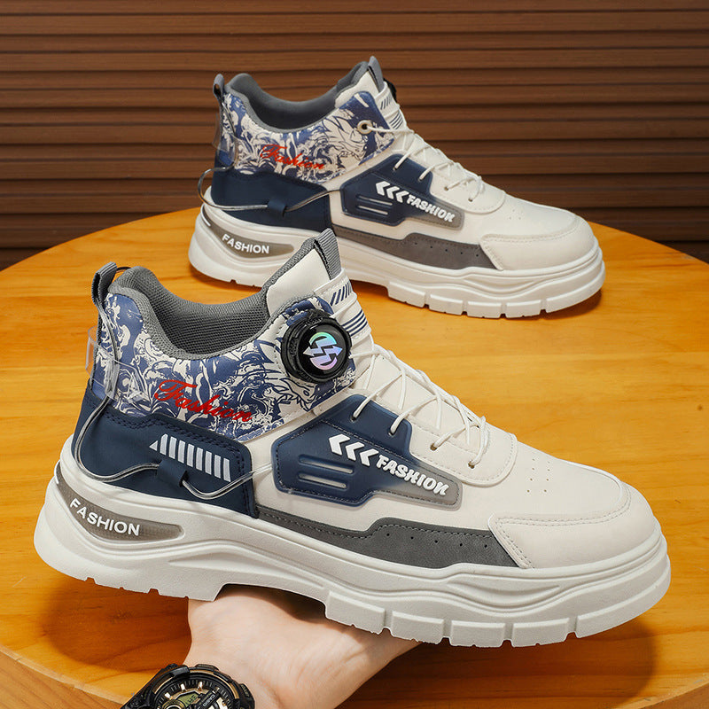 Herren Sportliche High-Top Sneakers mit innovativer Schnellschnürung R&B