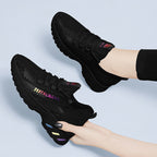 Damen Leichte und atmungsaktive Sport Sneakers mit elastischem Obermaterial R&B