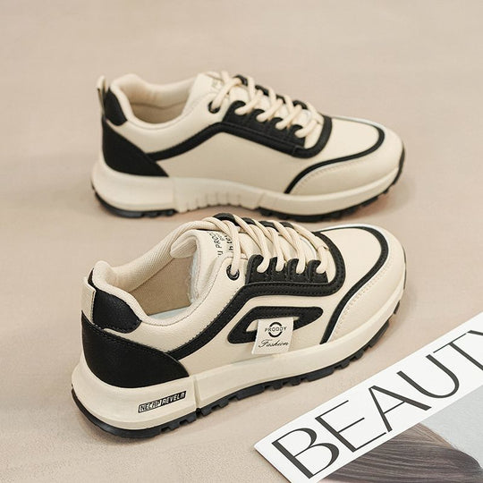 Damen sportliche Sneakers mit rutschfester Sohle und gepolstertem Innenleben R&B