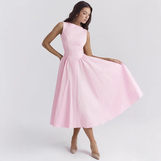 Damen A-Linien Kleid mit elegantem Schnitt und Taillierung R&B