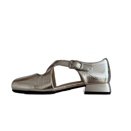 Damen Elegante Slingback-Ballerinas mit modischem Kreuzband R&B