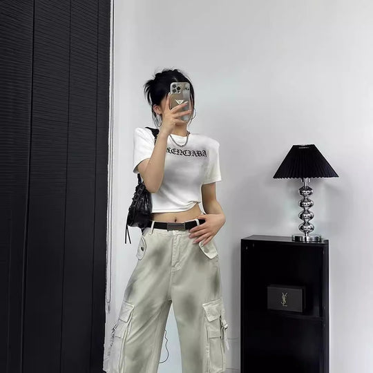 Damen Cargo-Hose mit modischen Taschen und lässigem Schnitt R&B