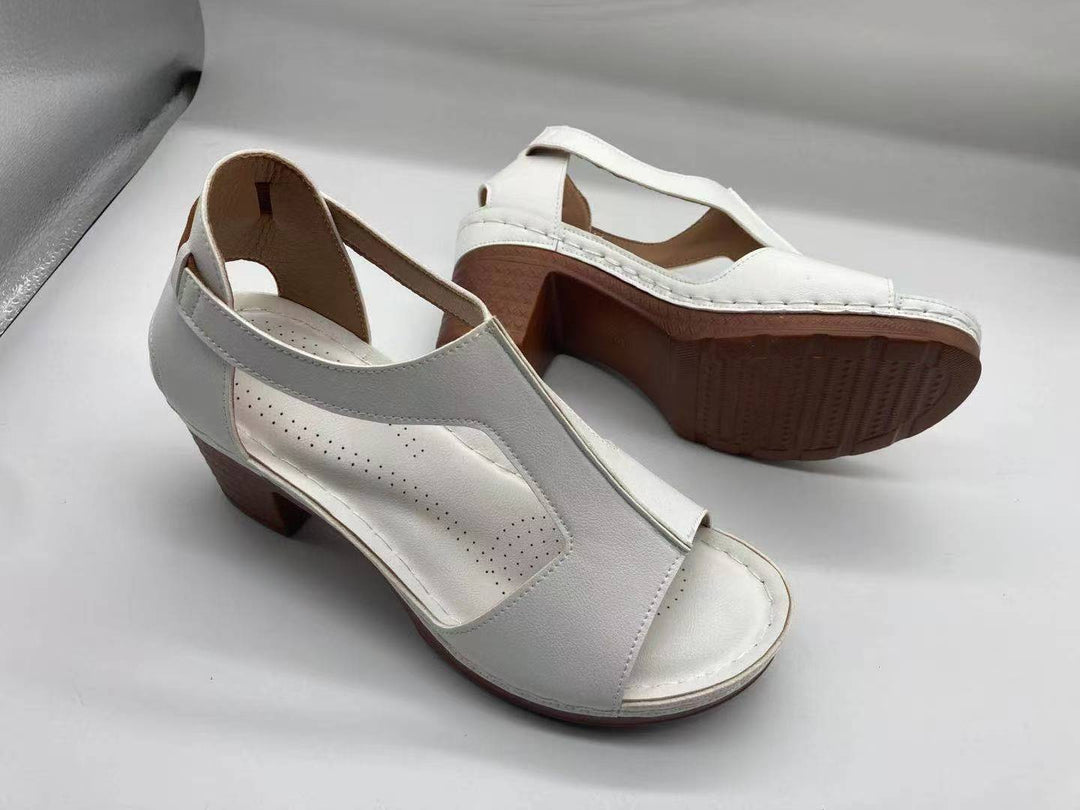 Damen Komfortable Wedge-Sandaletten mit verstellbarem Riemendesign und ergonomischem Fußbett R&B