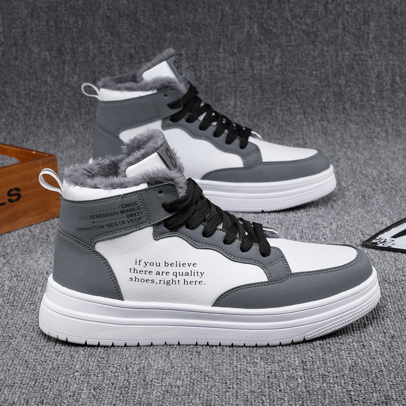 Damen High-Top Sneakers mit warmem Innenfutter und rutschfester Sohle R&B