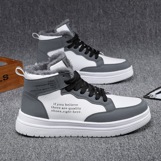 Damen High-Top Sneakers mit warmem Innenfutter und rutschfester Sohle R&B