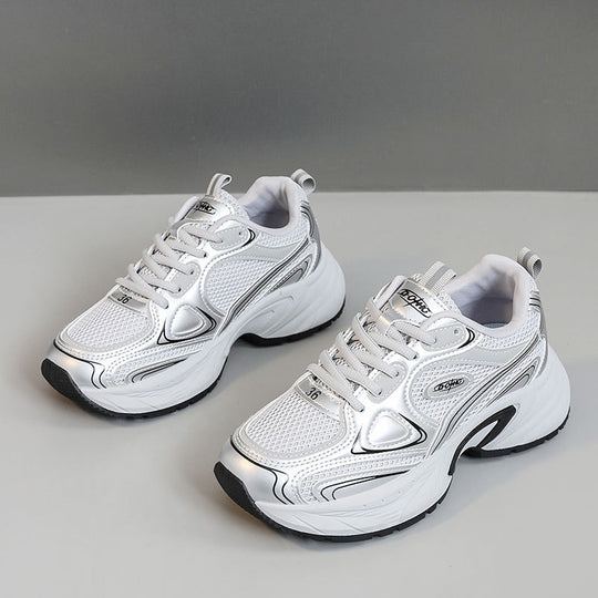 Damen Sportliche Sneakers mit atmungsaktiver Mesh-Oberfläche und gepolsterter Sohle R&B