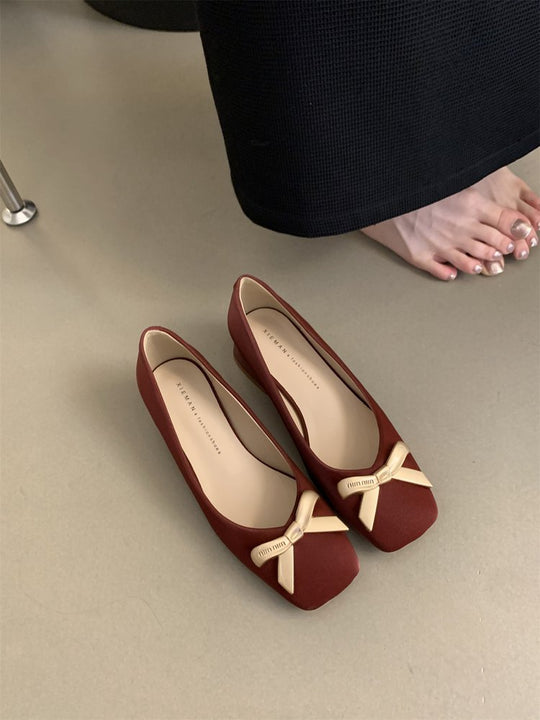 Damen Ballerinas mit dekorativem Schleifenakzent und bequemer Innensohle R&B