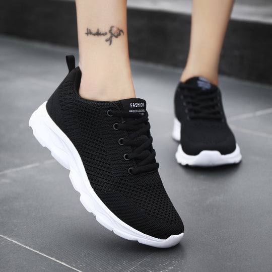 Damen Sportliche Sneakers mit atmungsaktivem Mesh und rutschfester Laufsohle R&B