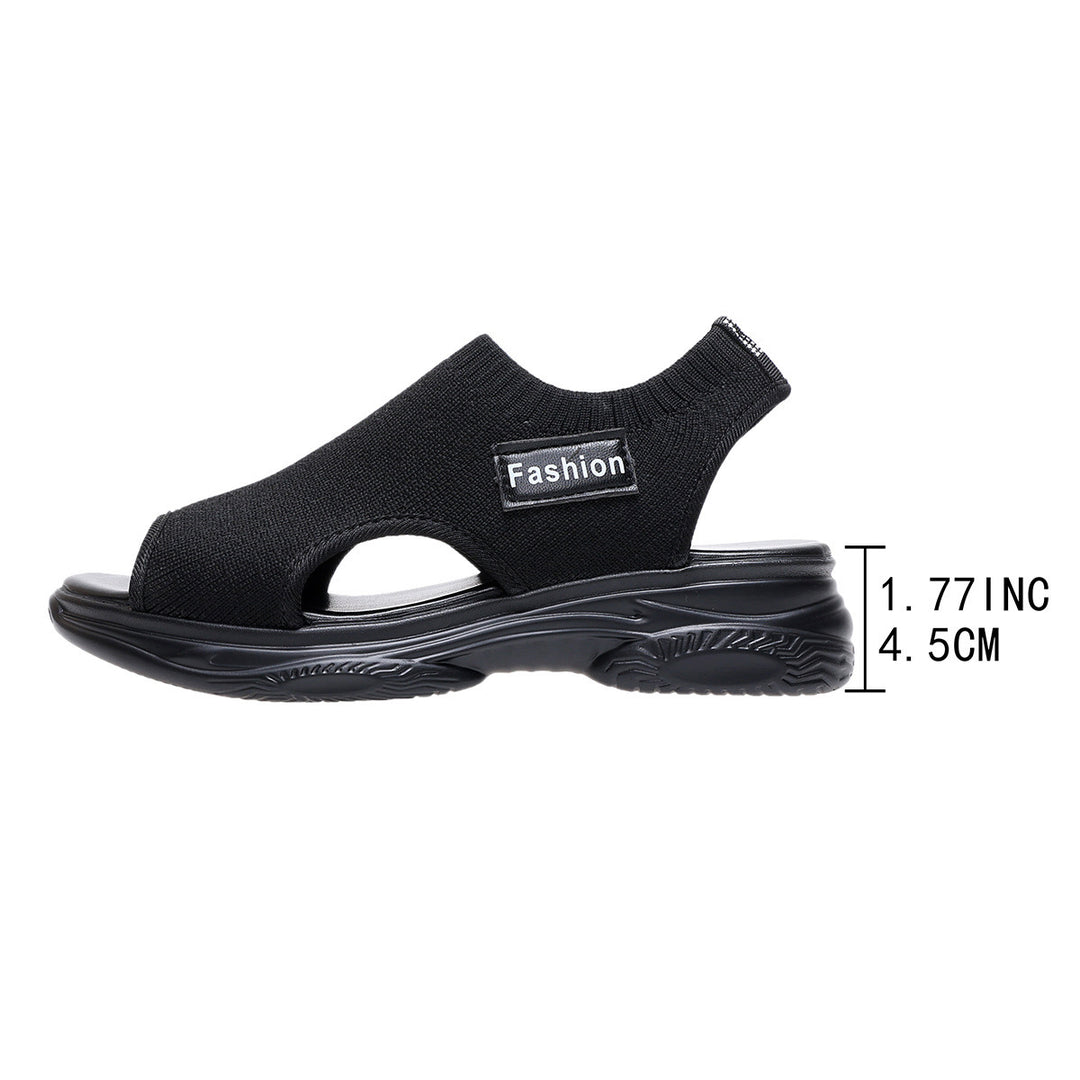 Damen Sportliche Sandalen mit atmungsaktiver Textiloberfläche und rutschfester Sohle R&B