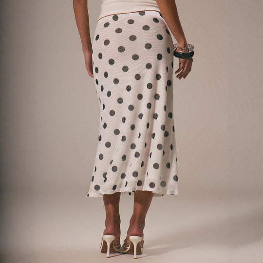 Damen Eleganter Maxirock mit Punkten R&B