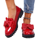Damen Komfortable Slipper mit modischem Schleifen-Design R&B