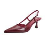 Damen stilvolle Slingback-Pumps mit schmalem Absatz