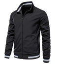 Herren modische Bomberjacke mit elastischen Bündchen R&B
