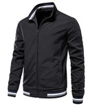 Herren modische Bomberjacke mit elastischen Bündchen R&B