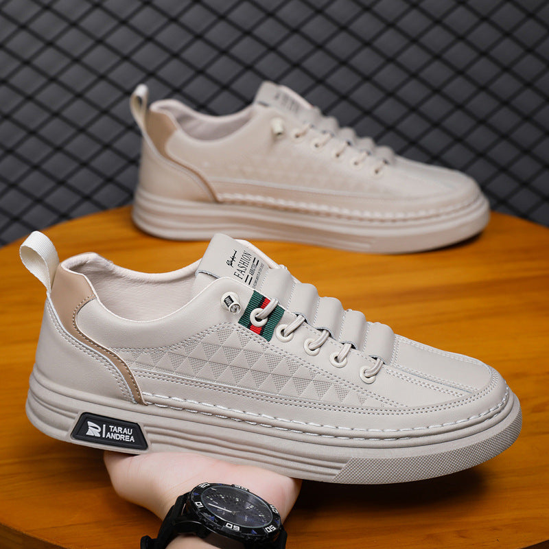 Damen Mode Sneakers mit strukturierter Oberflächenstruktur und dämpfendem Sohlenprofil R&B