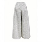 Damen Hochtaillierte Culotte mit Streifen