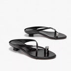 Damen Elegante Riemensandalen mit modischem Kettenakzent R&B