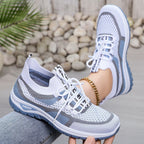 Damen Komfortable und atmungsaktive Sneakers mit elastischem Einstieg und flexibler Sohle R&B