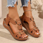 Damen Modische Sandalen mit Sicherheitsverschluss R&B