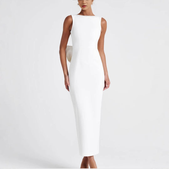 Damen Elegantes Maxikleid mit strukturierter Silhouette und stilvollem Design R&B
