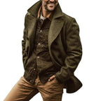 Herren stilvolle Wolljacke im doppelten Schnitt