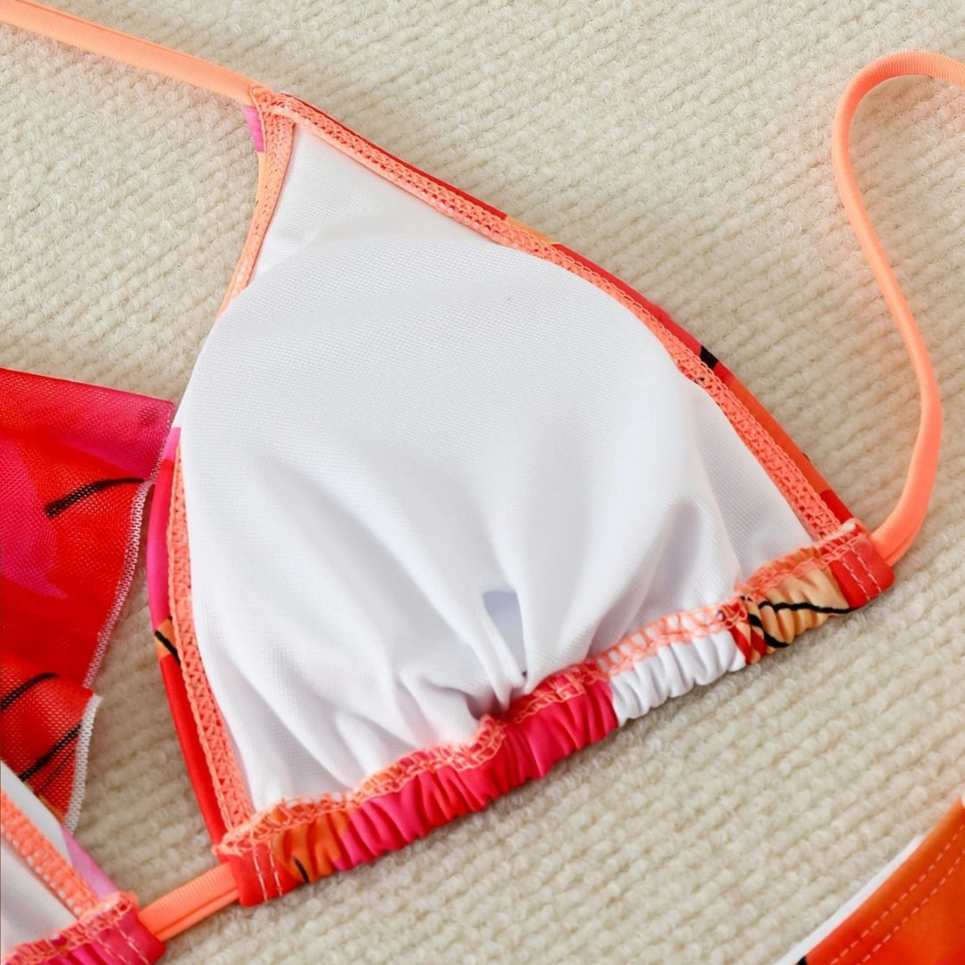 Damen Bikiniset mit floralem Kaftan R&B