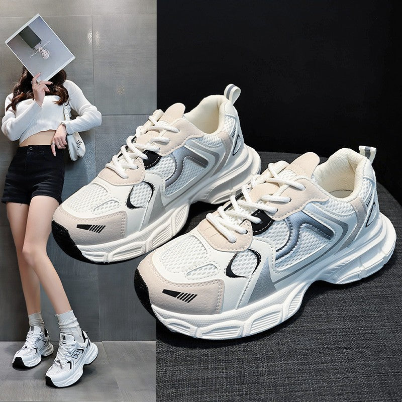 Damen Sportliche Sneaker mit atmungsaktiver Mesh-Oberfläche und dämpfender Laufsohle R&B