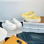 Damen Platform Sneakers mit atmungsaktiver Netzstruktur und komfortabler Sohle R&B