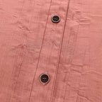 Damen lässige Bluse mit strukturiertem Stoff und Knopfdetail R&B