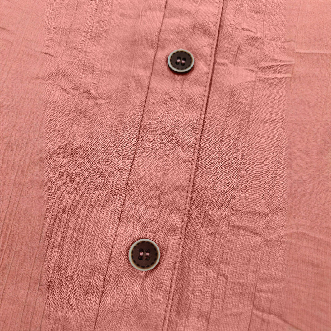 Damen lässige Bluse mit strukturiertem Stoff und Knopfdetail R&B