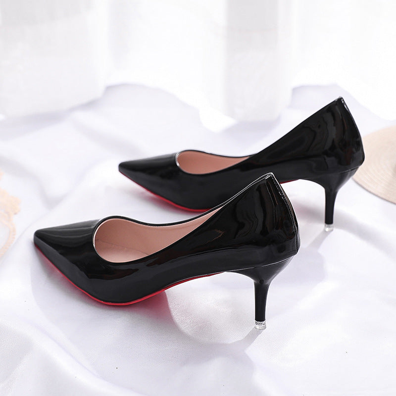 Damen elegante Stiletto-Pumps mit modischer Spitzenform R&B