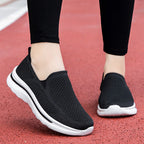 Damen Komfortable Slip-On Sneakers mit atmungsaktivem Strickoberteil R&B