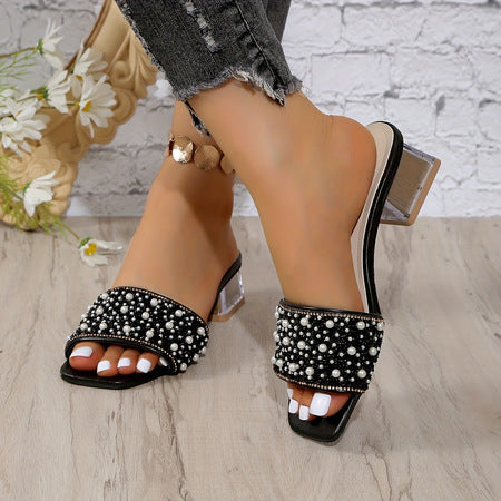 Damen Absatzsandalen mit offenen Riemen und modischem Schnürdesign R&B