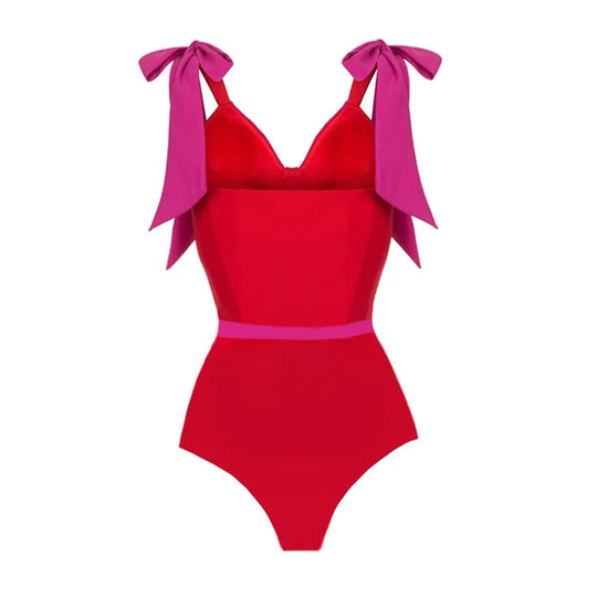 Damen hochtailliertes Bikiniset mit Wickelrock R&B