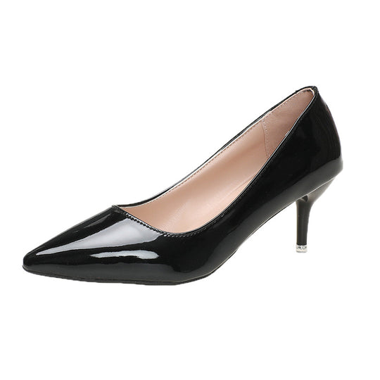 Damen elegante spitze High Heels mit glänzendem Finish R&B