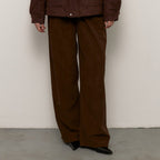 Damen Weite Cordhose mit Falten R&B