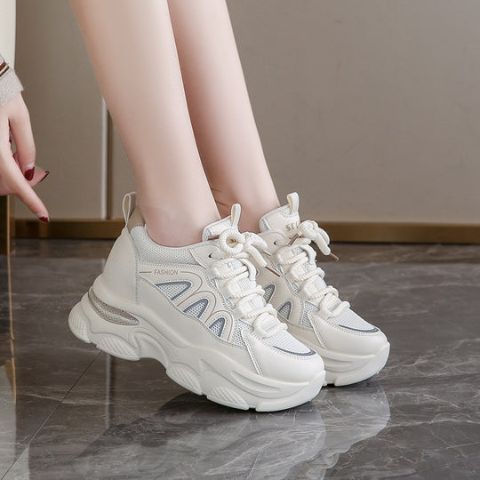 Damen Bequeme Sport Sneakers mit atmungsaktivem Mesh-Obermaterial und gummierter Sohle R&B