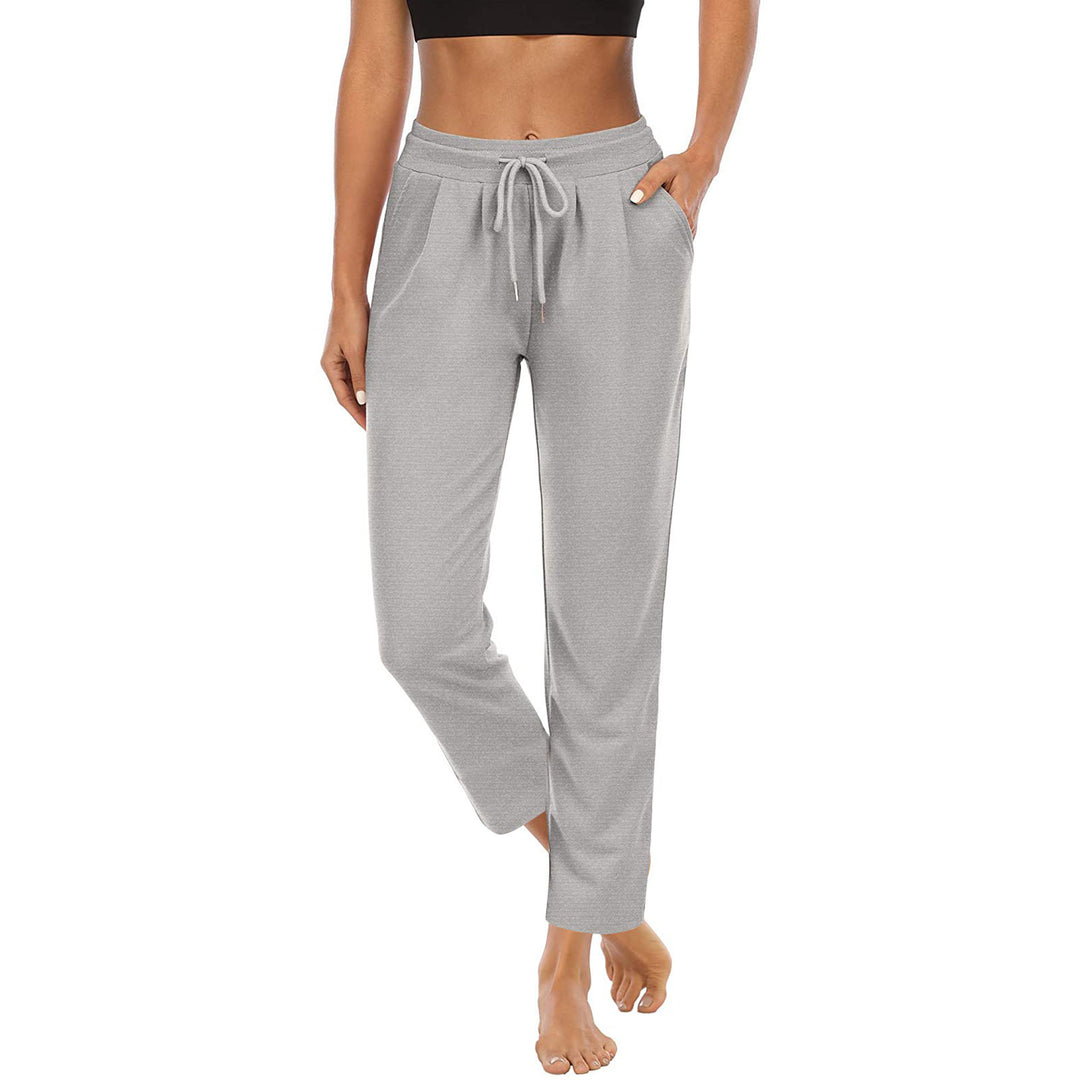 Damen bequeme Freizeithose mit elastischem Bund und seitlichen Taschen R&B