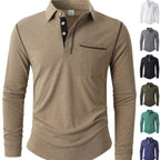 Herren Langarm Poloshirt R&B