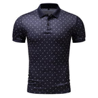 Herren Polohemd mit modernem floralem Design und hochwertiger Baumwollqualität