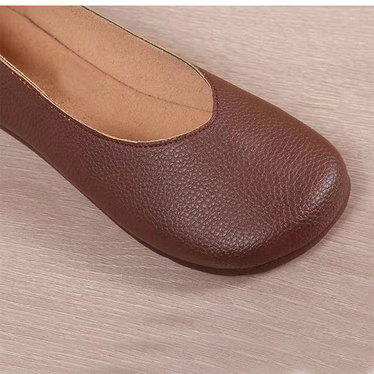 Damen Ballerinas aus hochwertigem Kunstleder mit gepolsterter Innensohle und elastischem Einstieg R&B