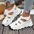 Damen Sportliche Sandalensneaker mit verstellbaren Riemen und rutschfester Sohle R&B