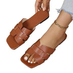 Damen modische Riemensandalen mit verstellbaren Riemen und komfortabler Sohle R&B