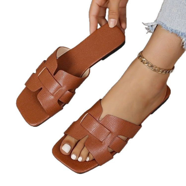 Damen modische Riemensandalen mit verstellbaren Riemen und komfortabler Sohle R&B
