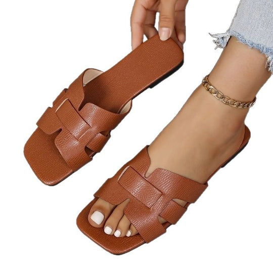 Damen modische Riemensandalen mit verstellbaren Riemen und komfortabler Sohle R&B