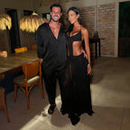 Damen Bikinikleid mit transparentem Rock und stilvollen Cut-Outs R&B