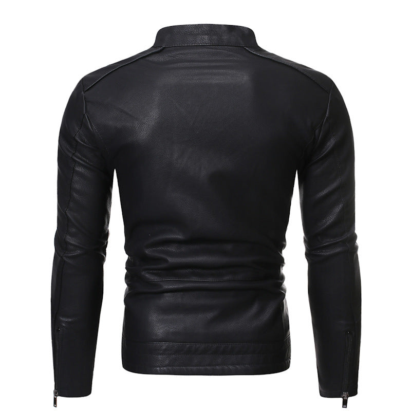 Herren jacke mit stylishem Stehkragen und praktischen Reißverschlusstaschen R&B