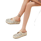 Damen Clogs mit luftigen Cut-Outs und verstellbarem Riemen R&B